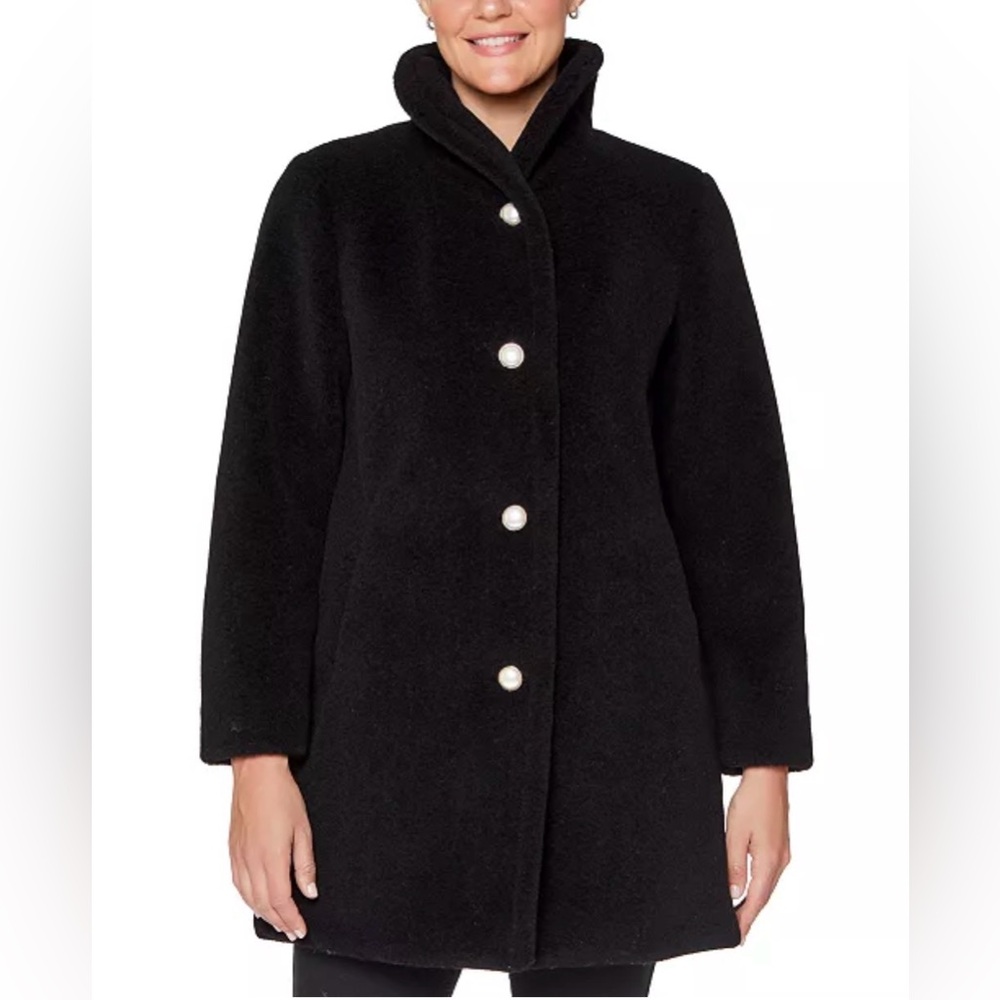 NWOT Kate Spade Faux Fur Teddy Coat
